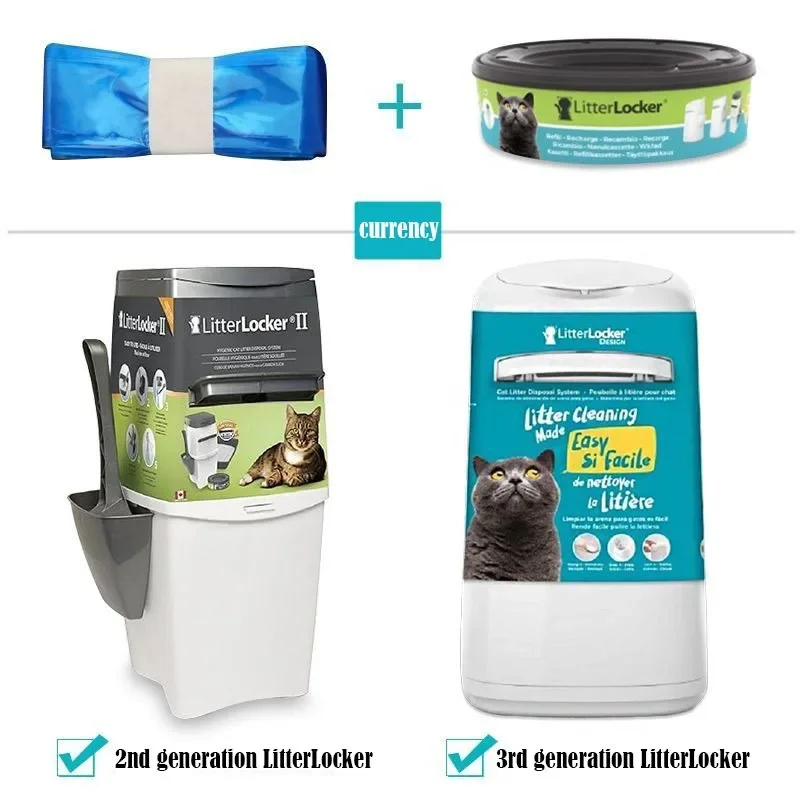 Food Storage With Scoop - Litter Locker Cat Toilet Stinky Trash
