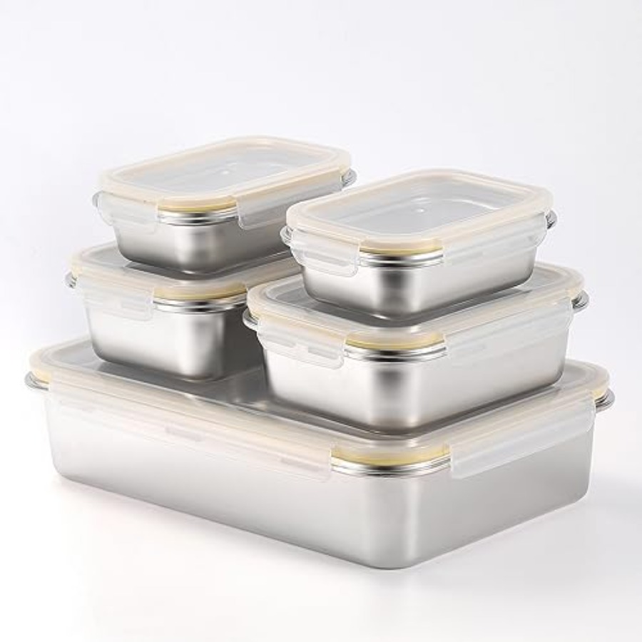 Food Storage And Preparation - 18/8 Stainless Steel Food Storage Containers