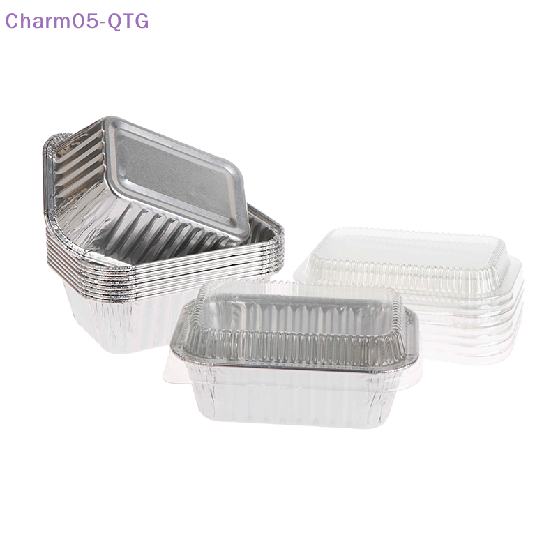 Food Storage Aluminum Containers - NEW 10Pcs Disposable Rectangular Aluminum Foil