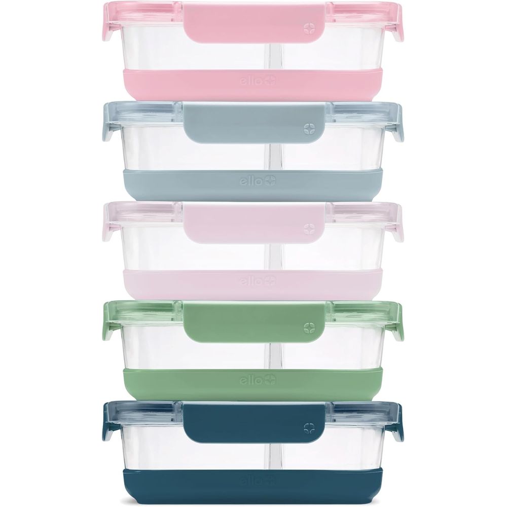 Food Storage Containers Glass - Refresh 3.4 Cup Divided Meal Prep
