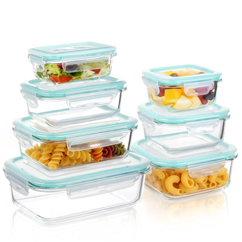 Food Storage Tupperware - Glass Food Storage Containers with Lids,7