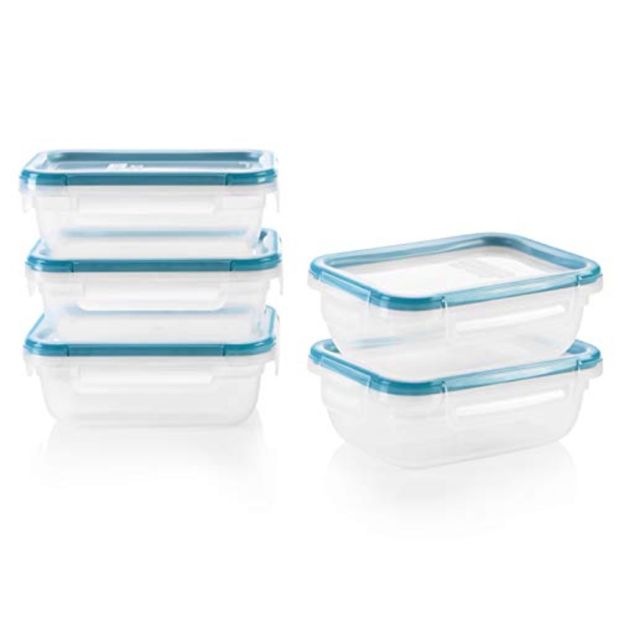 Food Storage Tupperware - Plastic Total Solution 5-Pack 3-Cup Food
