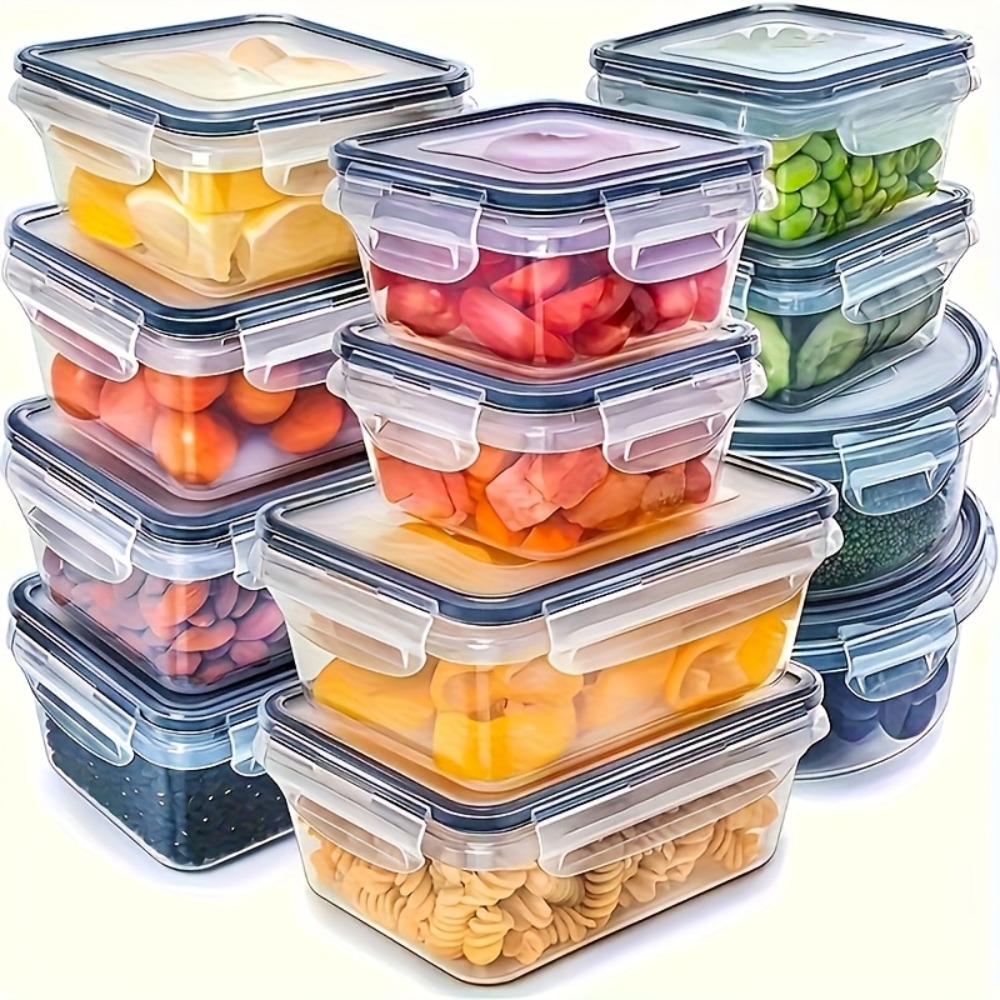 Food Storage Meals - Set BPA-Free Airtight Food Containers with