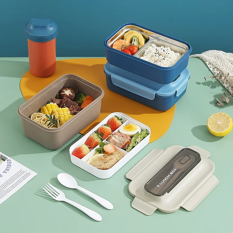 Food Storage Tupperware - 1200/1500ML Lunch Box Portable Double-layer Student