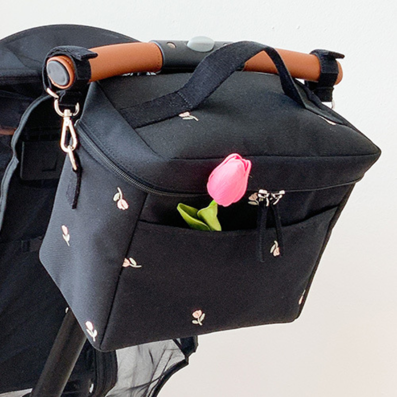 Food Storage Thermos - Bear Embroidery Baby Stroller Bag for