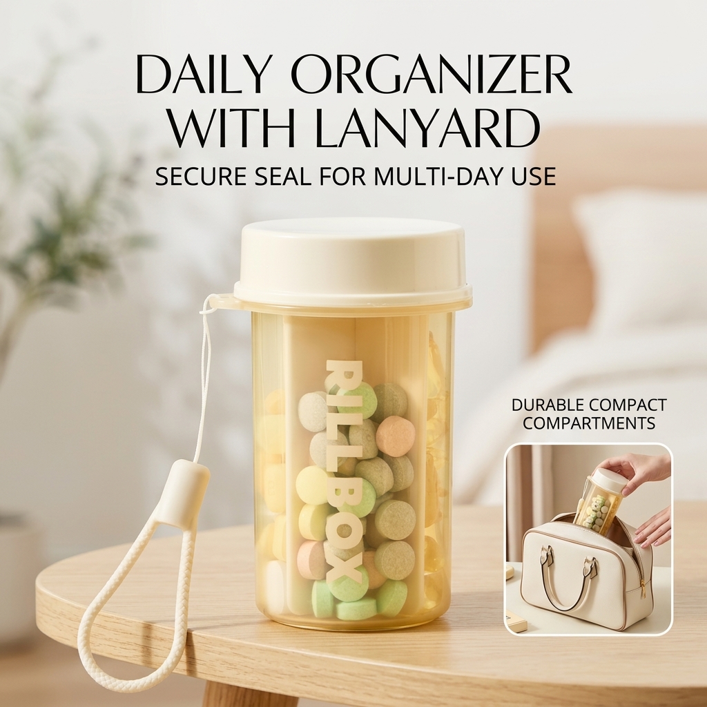 Portable Pill Organizer 4 Comp - Food Storage Locker บทวิจารณ์และราคา