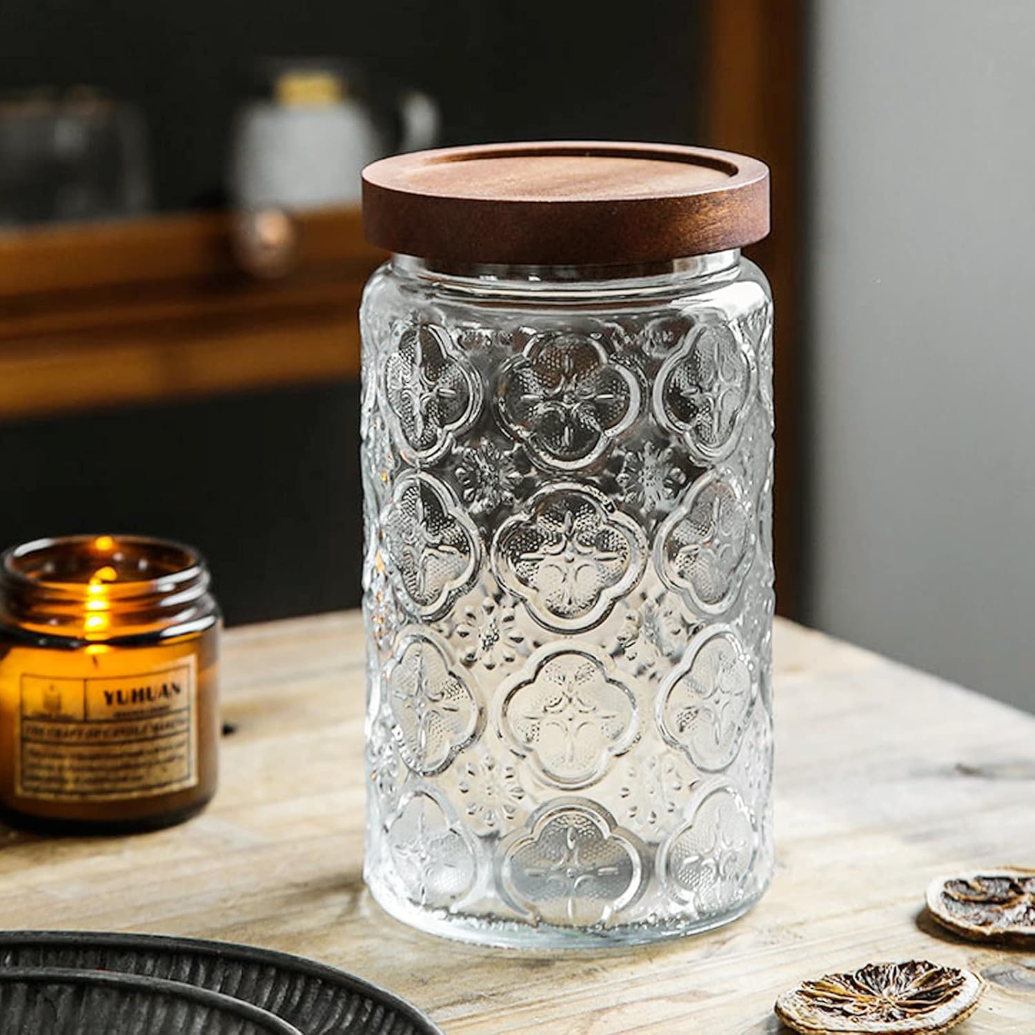 35oz/1000ml Glass Storage Jars - Food Storage Containers Glass บทวิจารณ์และราคา