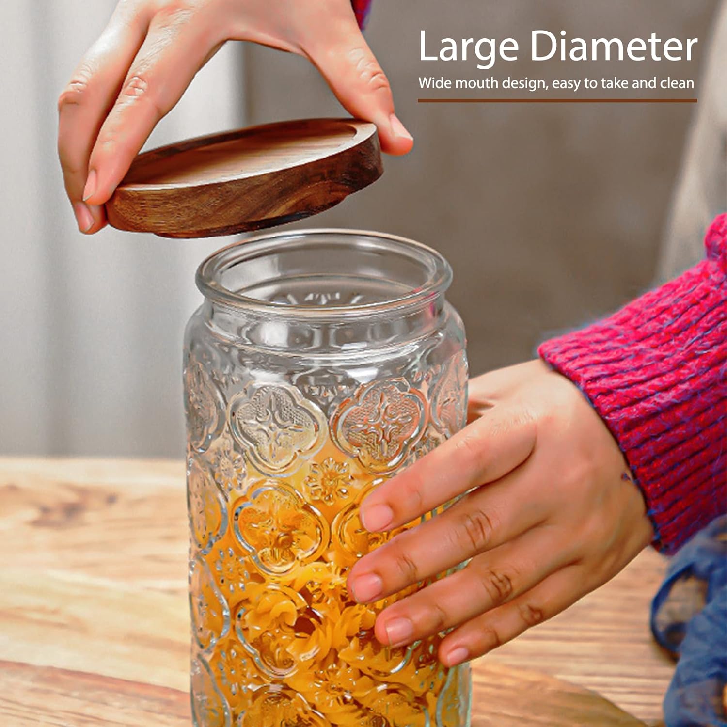 35oz/1000ml Glass Storage Jars - Food Storage Containers Glass บทวิจารณ์และราคา