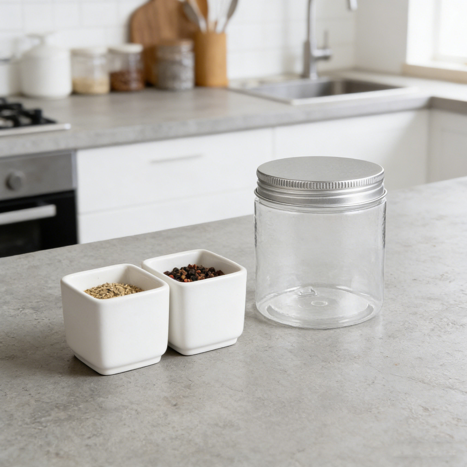 12Pcs Clear Small Mason Jars w - Food Storage Aluminum Containers บทวิจารณ์และราคา