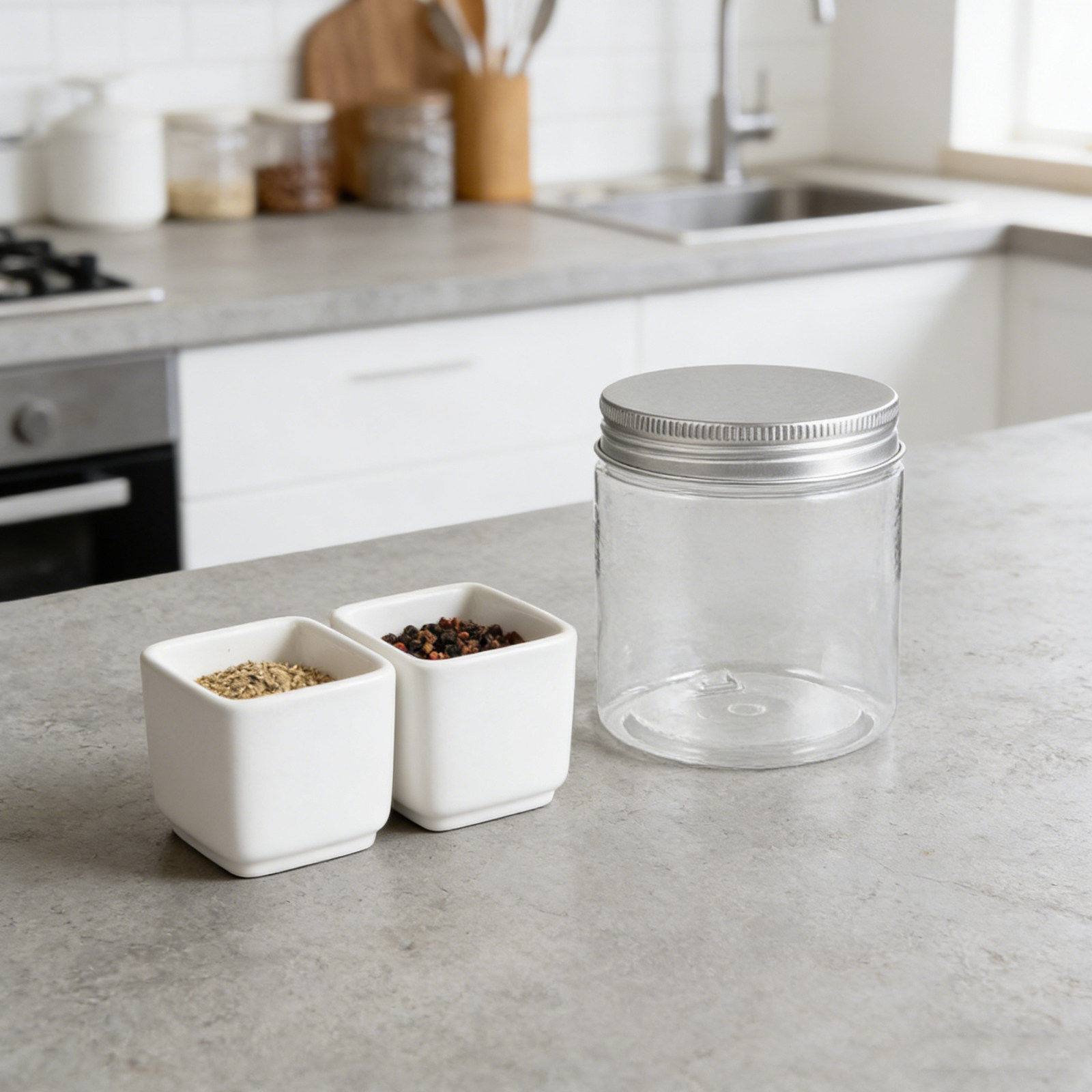 12Pcs Clear Small Mason Jars w - Food Storage Aluminum Containers บทวิจารณ์และราคา