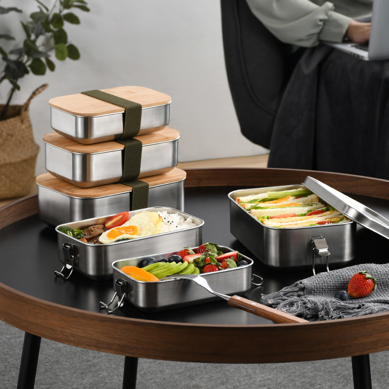 Stainless Steel Lunch Box Japa - Food Storage Tupperware บทวิจารณ์และราคา