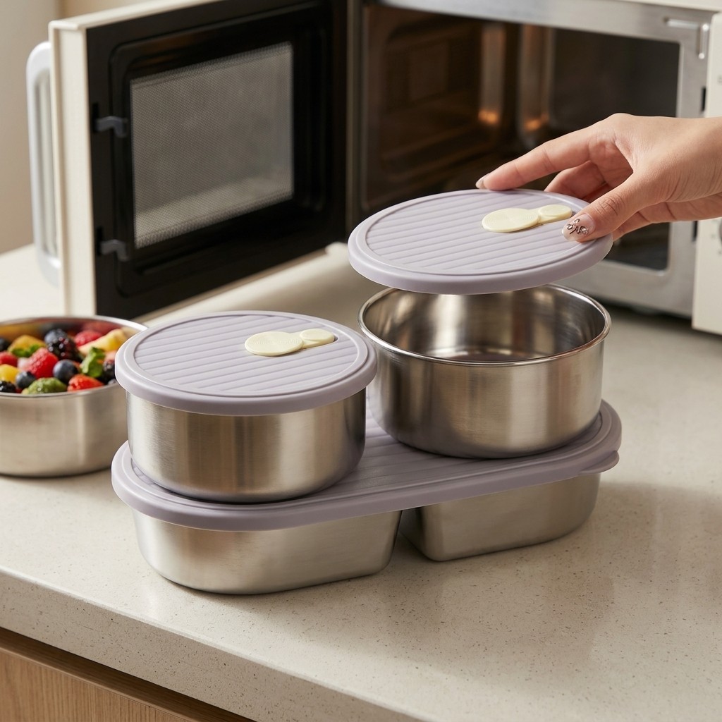 Microwavable 304 Stainless Ste - Food Storage Underground บทวิจารณ์และราคา