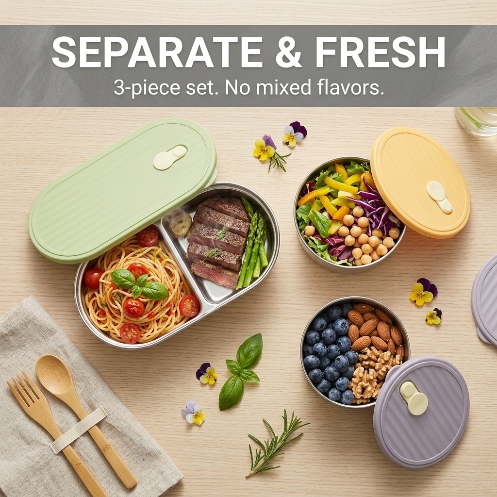 Microwavable 304 Stainless Ste - Food Storage Underground บทวิจารณ์และราคา