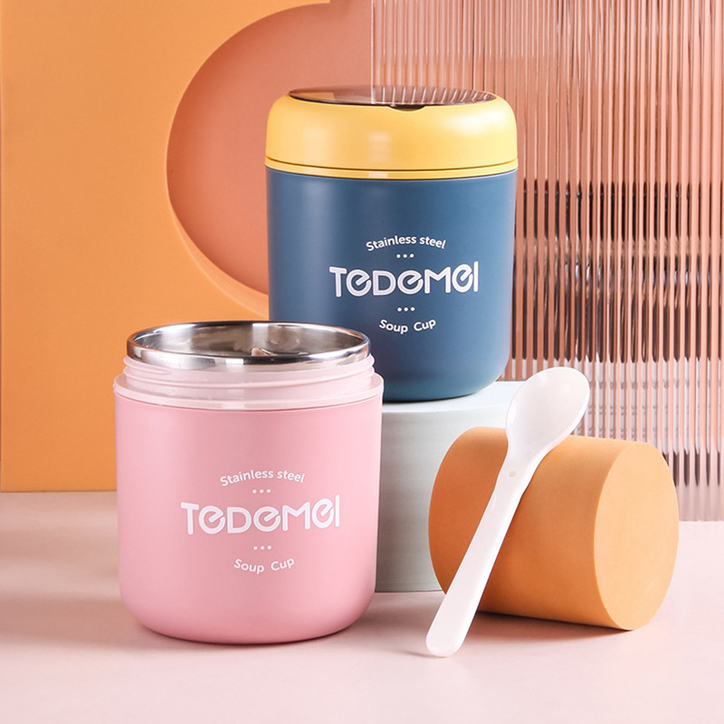 Stainless Steel Vaccum Cup Sou - Food Storage Thermos บทวิจารณ์และราคา