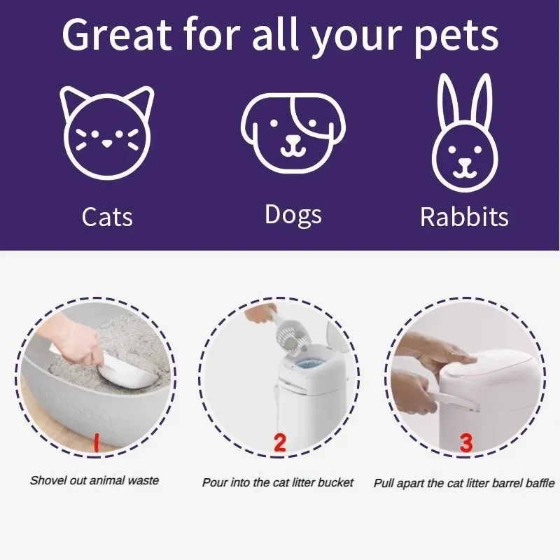 Litter Locker Cat Toilet Stink - Food Storage With Scoop บทวิจารณ์และราคา