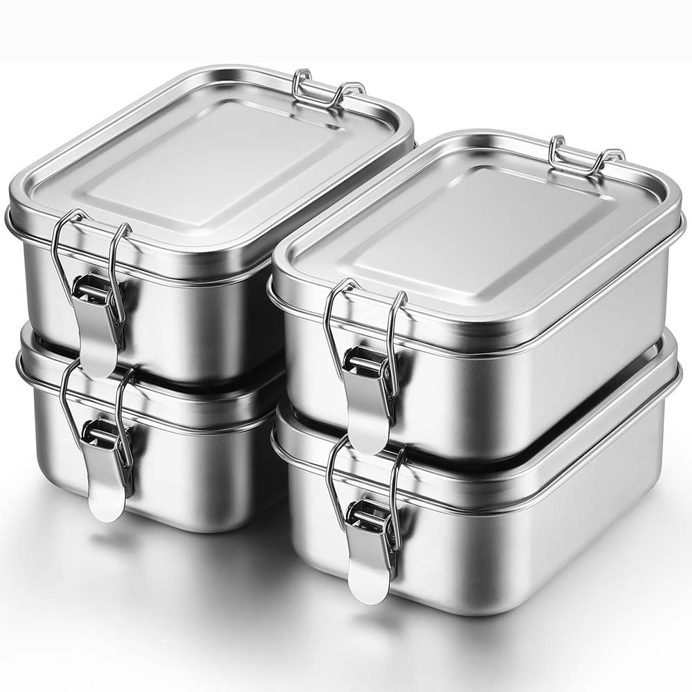 4Pcs Stainless Steel Bento Box - Food Storage Underground บทวิจารณ์และราคา