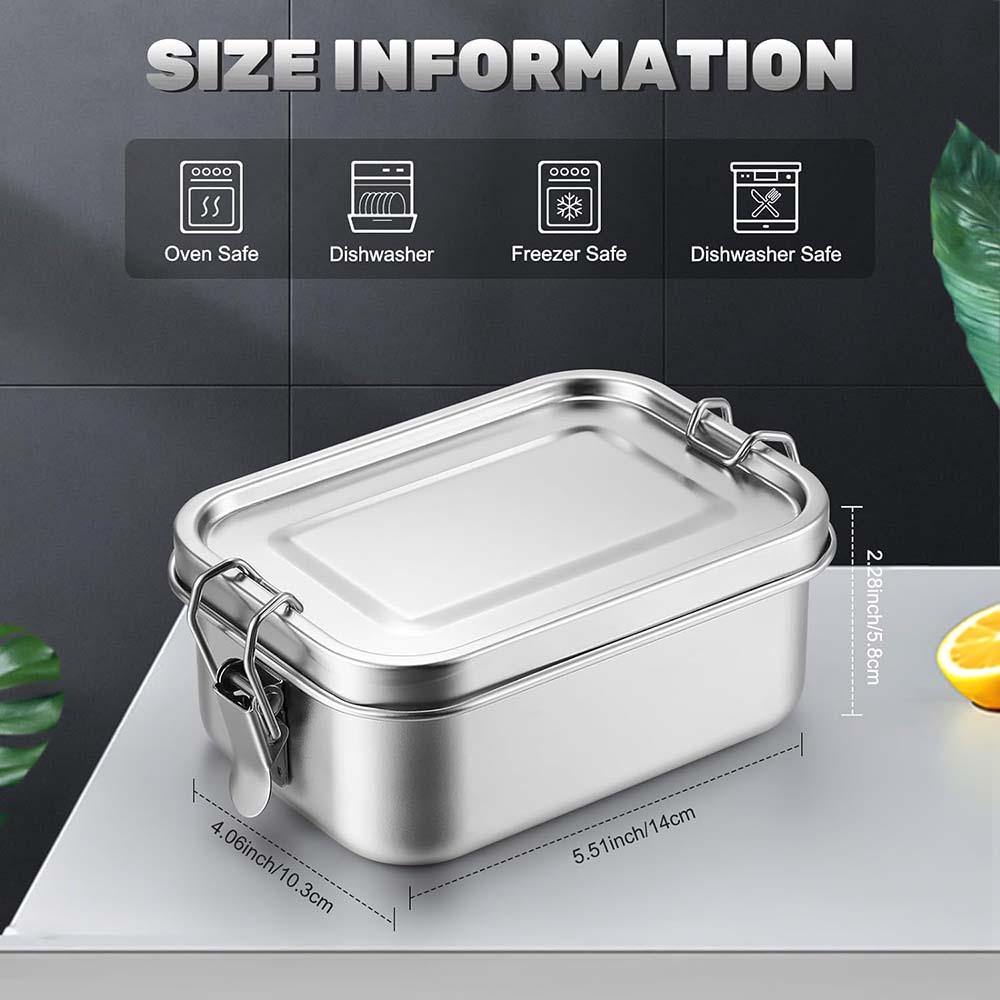 4Pcs Stainless Steel Bento Box - Food Storage Underground บทวิจารณ์และราคา