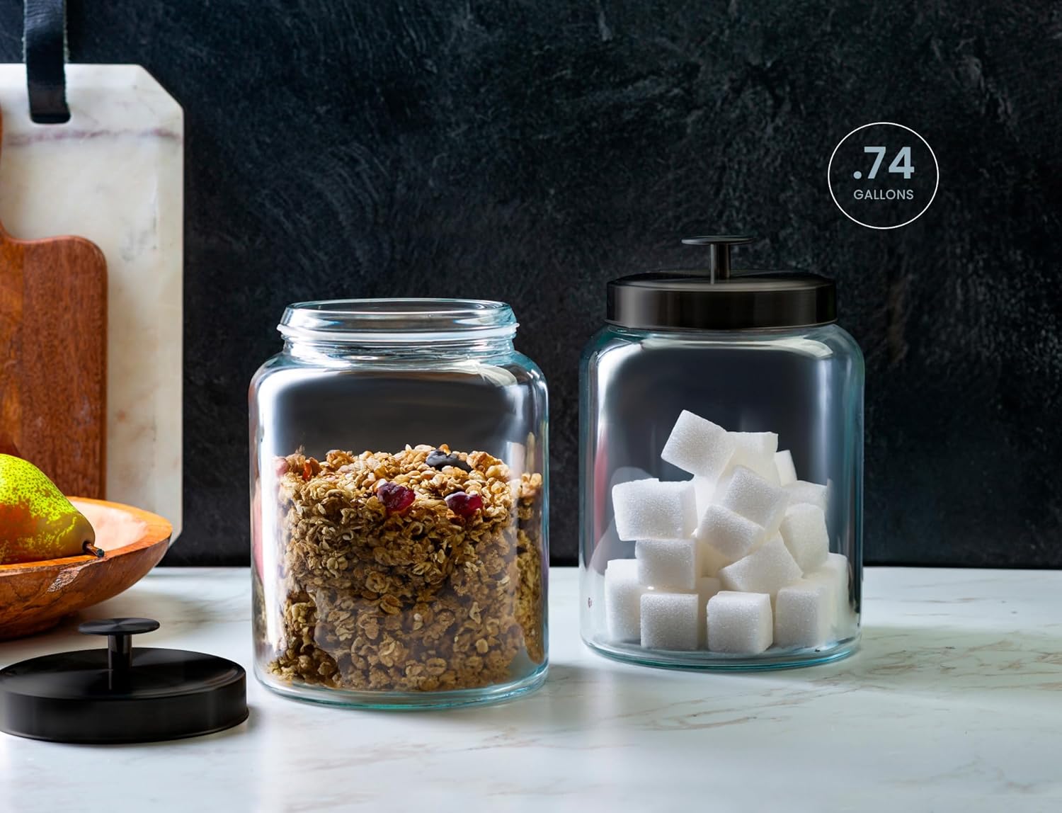 Glass Kitchen Canister Set, Fo - Food Storage Containers Glass บทวิจารณ์และราคา