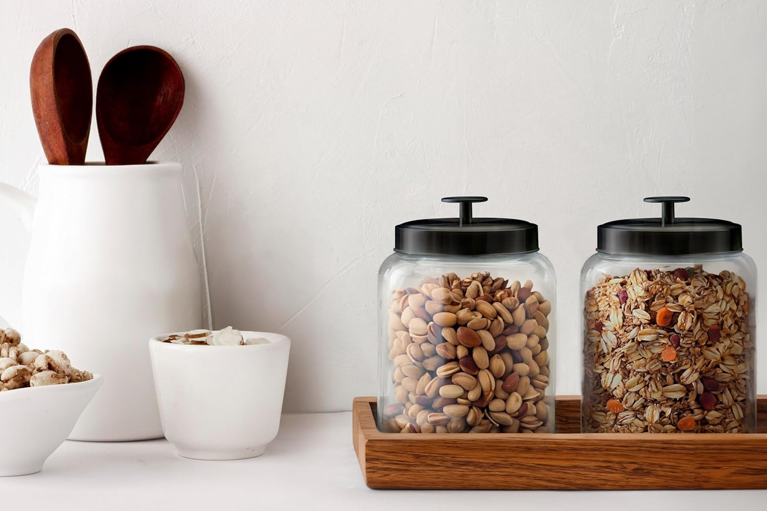 Glass Kitchen Canister Set, Fo - Food Storage Containers Glass บทวิจารณ์และราคา