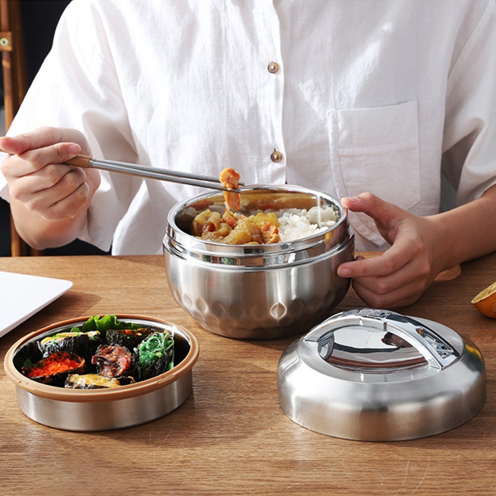 Double Layer Keep Thermos Lunc - Food Storage Thermos บทวิจารณ์และราคา