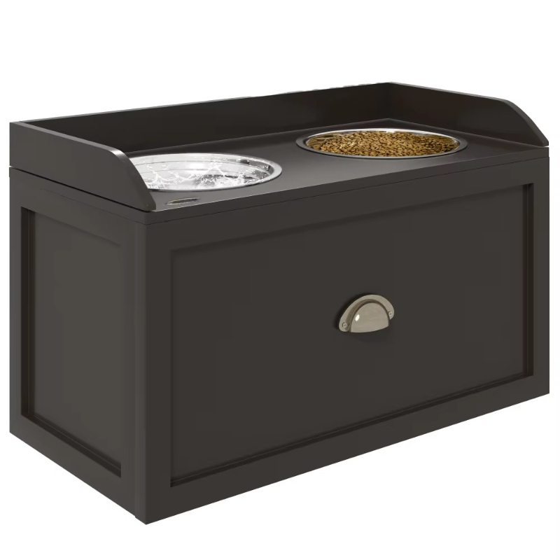 Dog food station with storage  - Food Storage Locker บทวิจารณ์และราคา