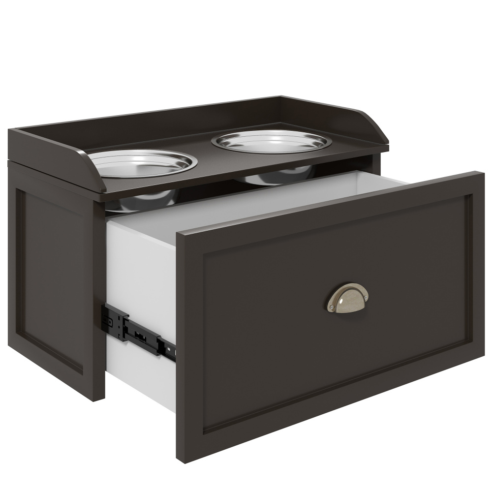 Dog food station with storage  - Food Storage Locker บทวิจารณ์และราคา