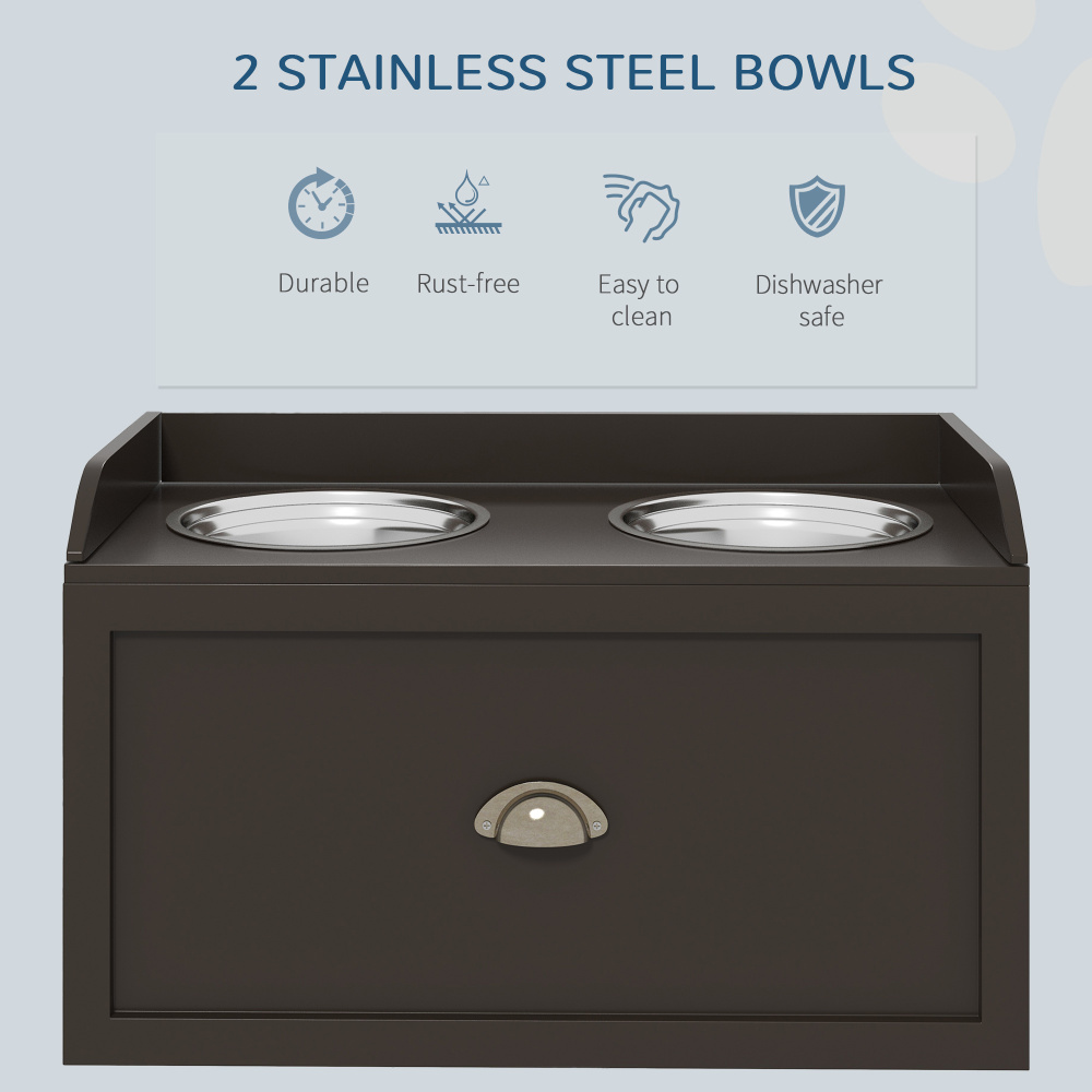 Dog food station with storage  - Food Storage Locker บทวิจารณ์และราคา