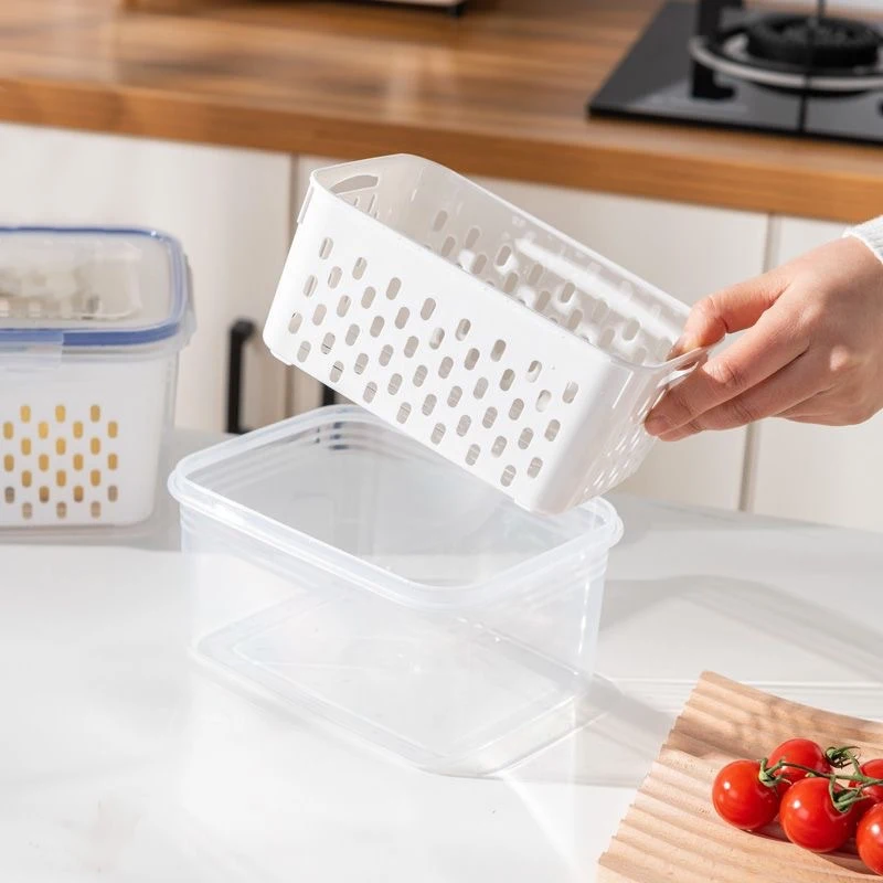 Refrigerator Storage Box, Drai - Food Storage Vegetables บทวิจารณ์และราคา