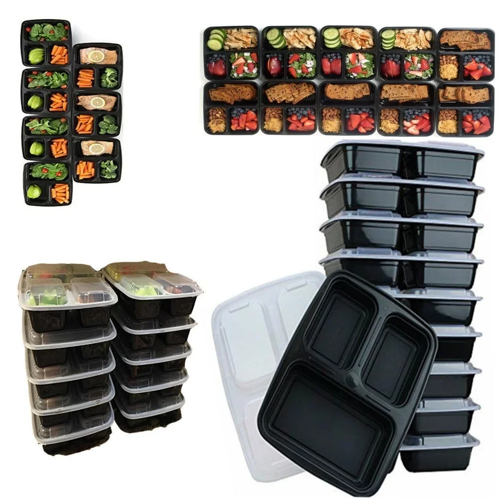 7 Pack 3 Compartment Meal Prep - Food Storage Underground บทวิจารณ์และราคา