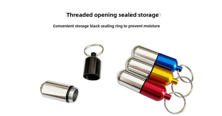1PC Waterproof Outdoor Medicin - Food Storage Aluminum Containers บทวิจารณ์และราคา