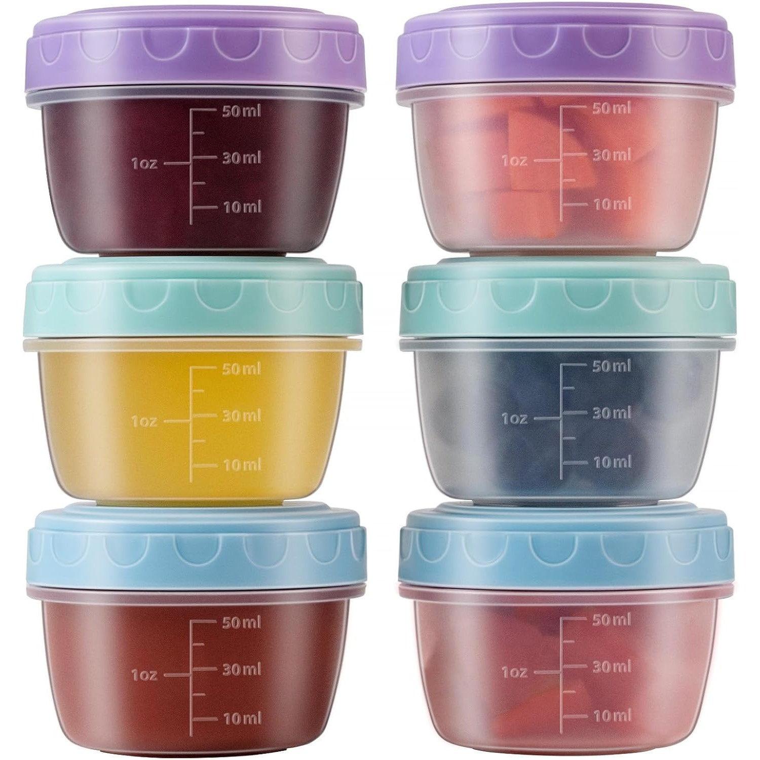 1-6 Pack 2.7 OZ Salad Dressing - Food Storage Bowls บทวิจารณ์และราคา