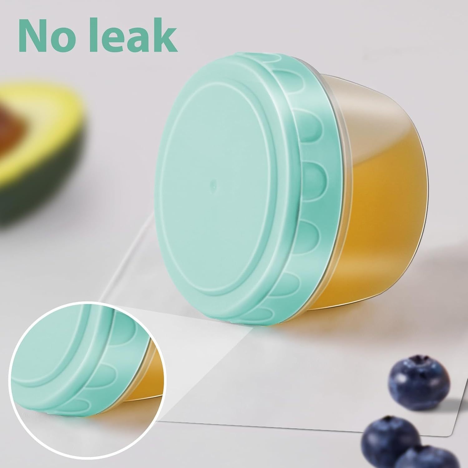 1-6 Pack 2.7 OZ Salad Dressing - Food Storage Bowls บทวิจารณ์และราคา