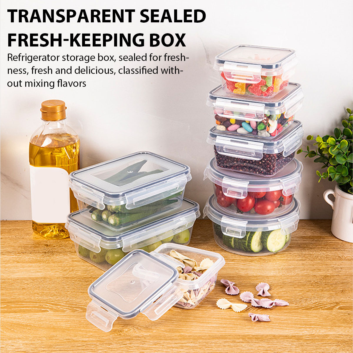 24Pcs/set Food Storage Box Set - Food Storage Vegetables บทวิจารณ์และราคา