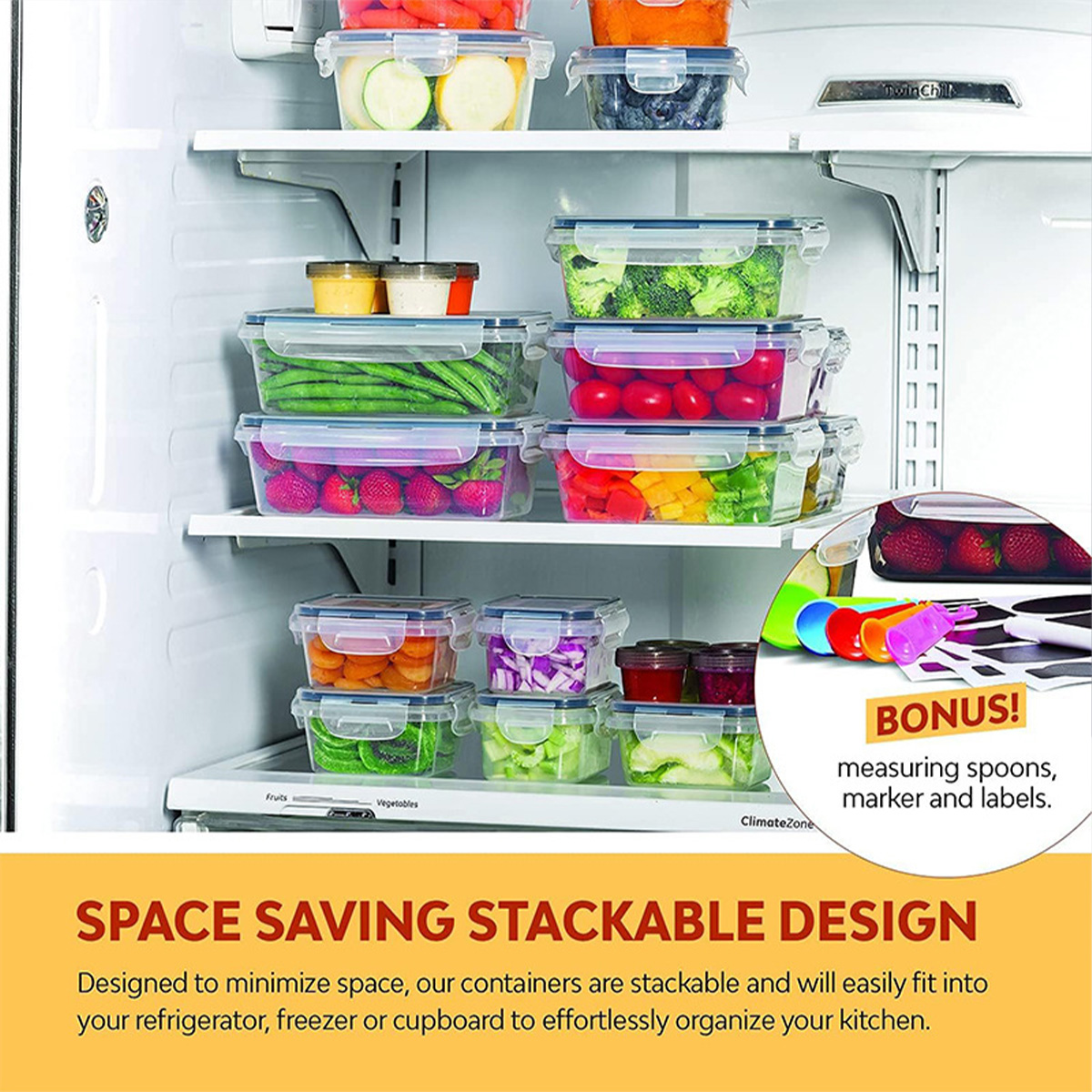 24Pcs/set Food Storage Box Set - Food Storage Vegetables บทวิจารณ์และราคา