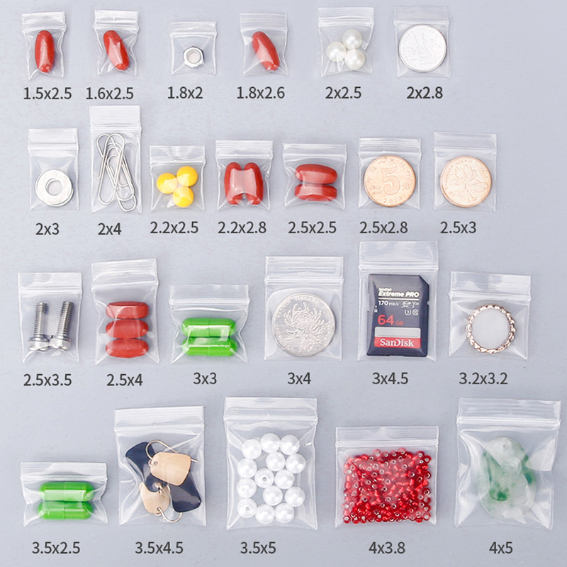 Mini Zip Lock Bags, Plastic Pa - Food Storage Locker บทวิจารณ์และราคา