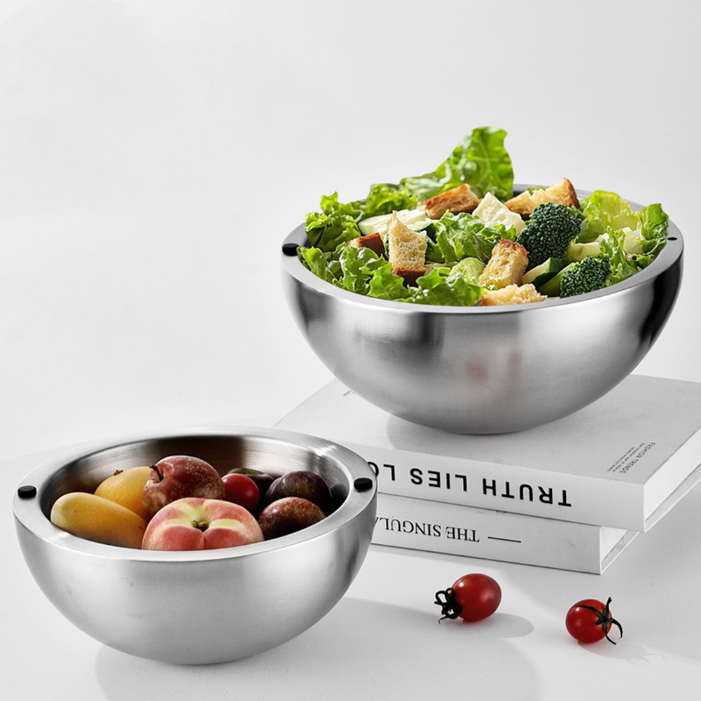 304 Thickened Salad Mixing Bow - Food Storage Meals บทวิจารณ์และราคา