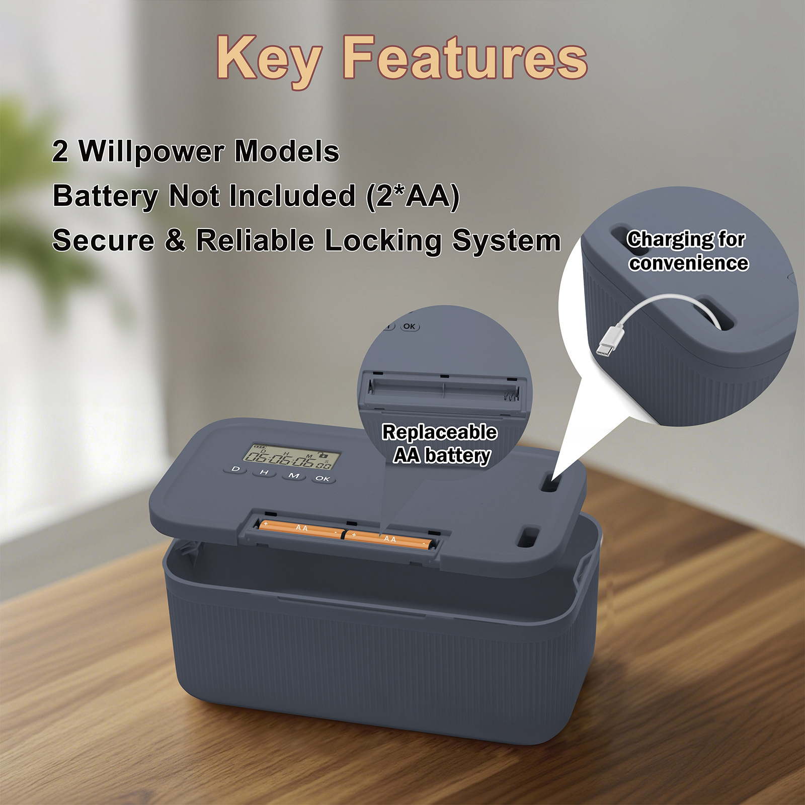 Lock Box with Timer Phone Lock - Food Storage Locker บทวิจารณ์และราคา