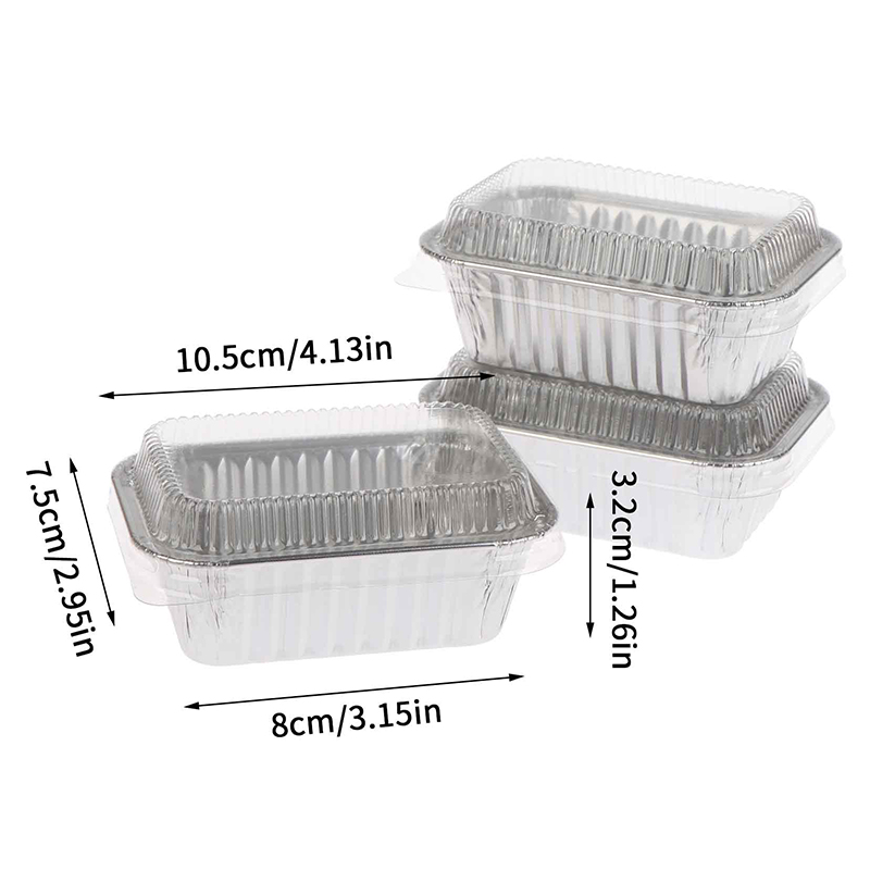 NEW 10Pcs Disposable Rectangul - Food Storage Aluminum Containers บทวิจารณ์และราคา