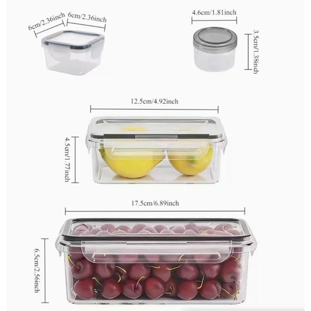 4-Piece Clear Food Storage Con - Food Storage Vegetables บทวิจารณ์และราคา