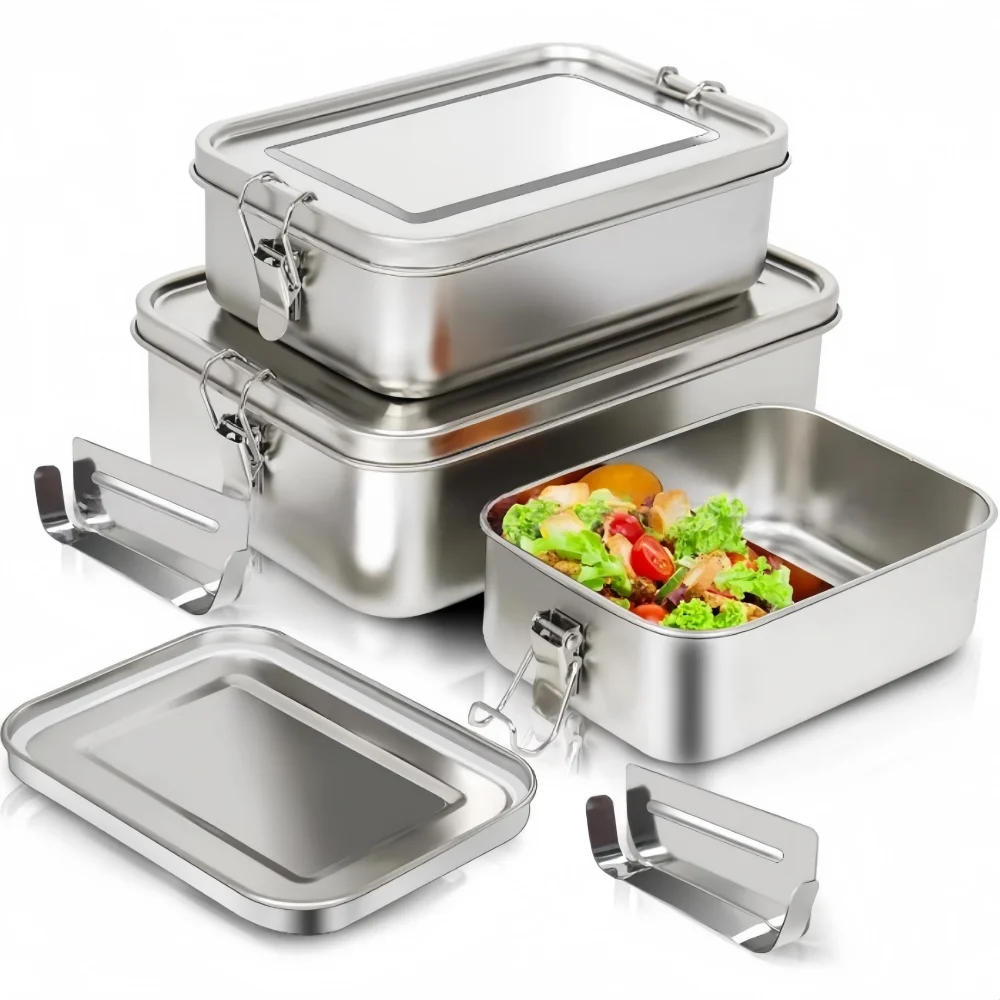 Stainless Steel Bento Box Meta - Food Storage Underground บทวิจารณ์และราคา