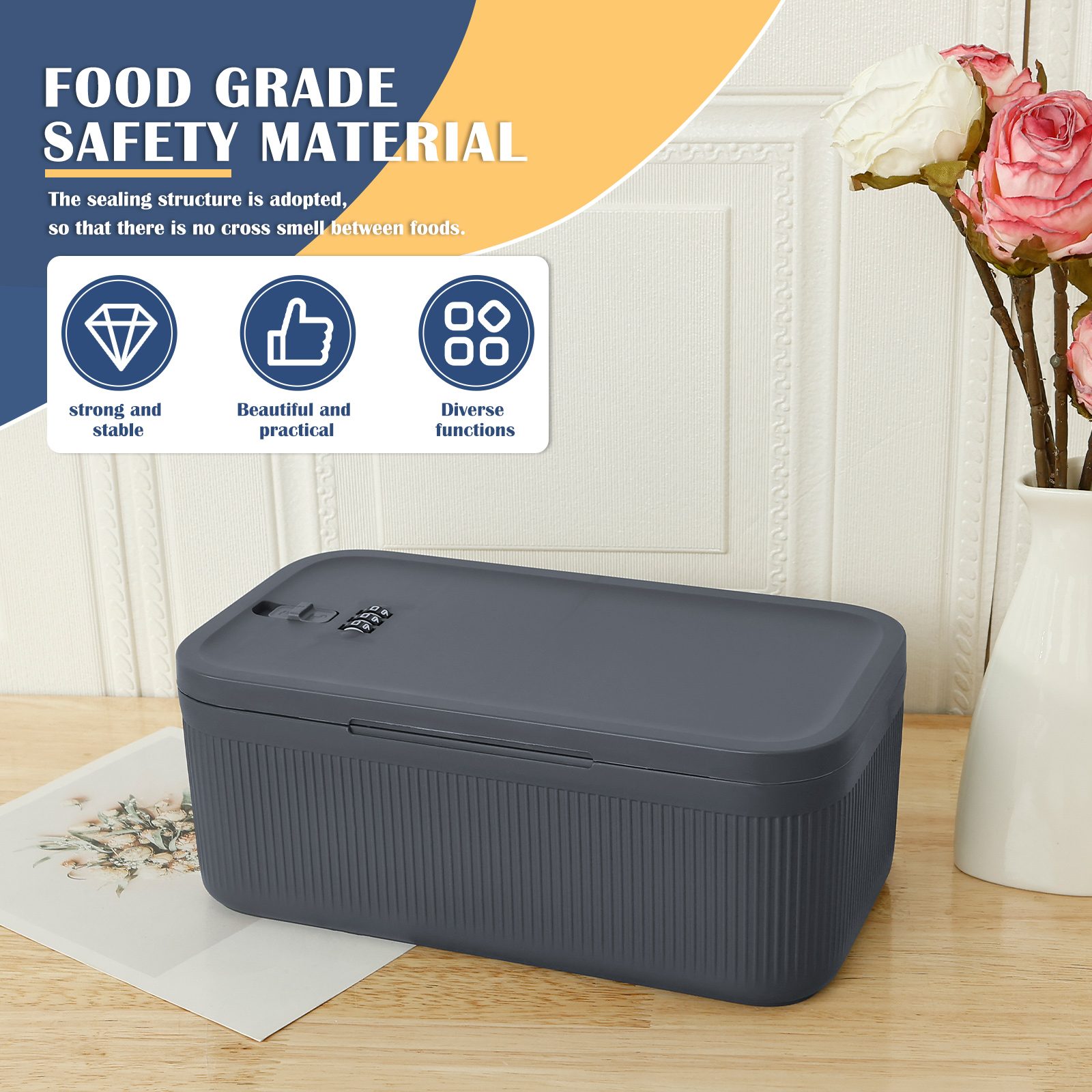 Storage Box with Locker Plasti - Food Storage Locker บทวิจารณ์และราคา