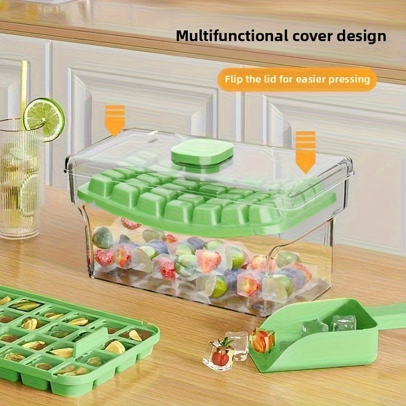 Press-key ice cube tray(Comes  - Food Storage With Scoop บทวิจารณ์และราคา