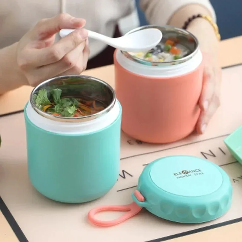 Lunch Box Food Thermal Jar Ins - Food Storage Aluminum Containers บทวิจารณ์และราคา