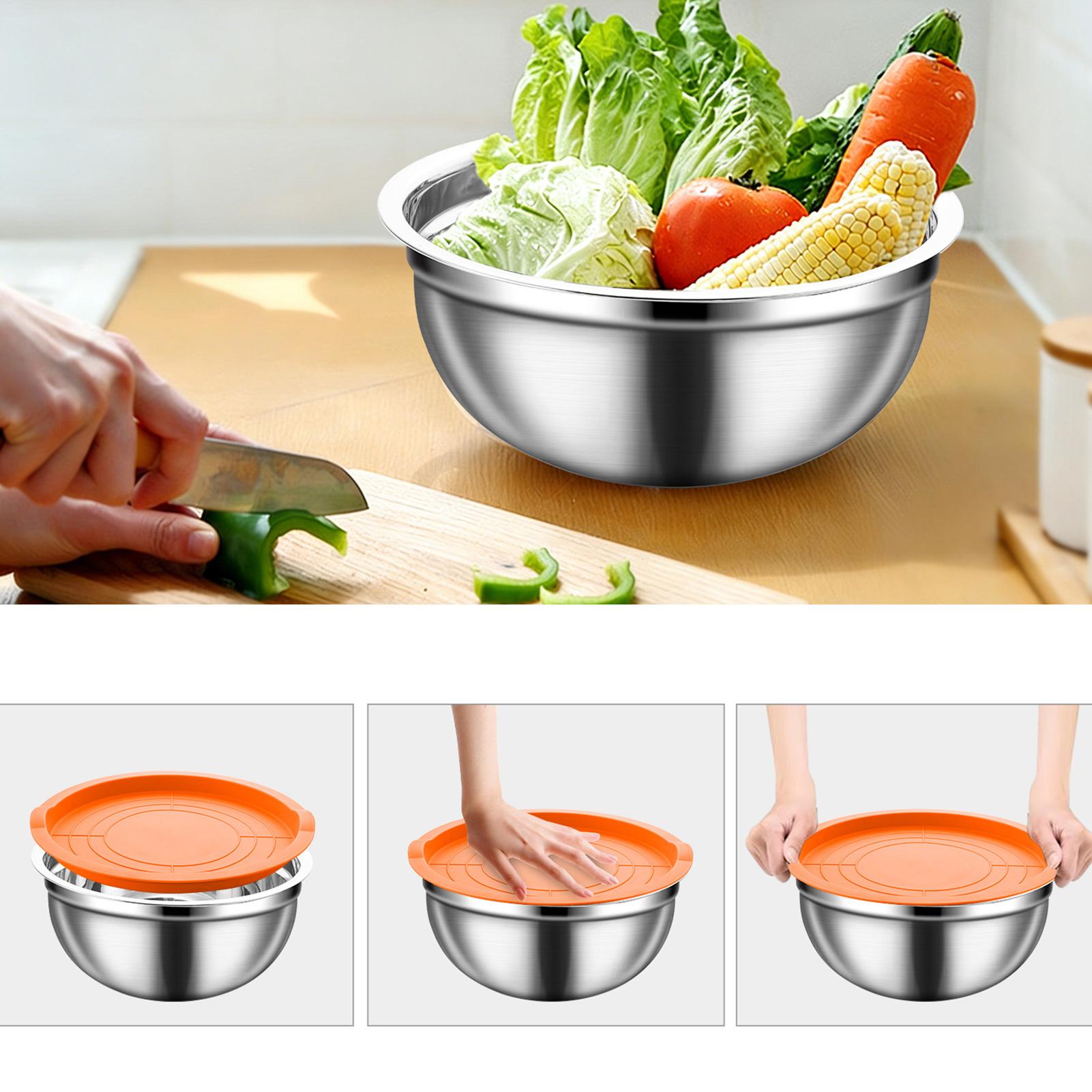 Steel Mixing Bowls Nesting Rou - Food Storage Bowls บทวิจารณ์และราคา