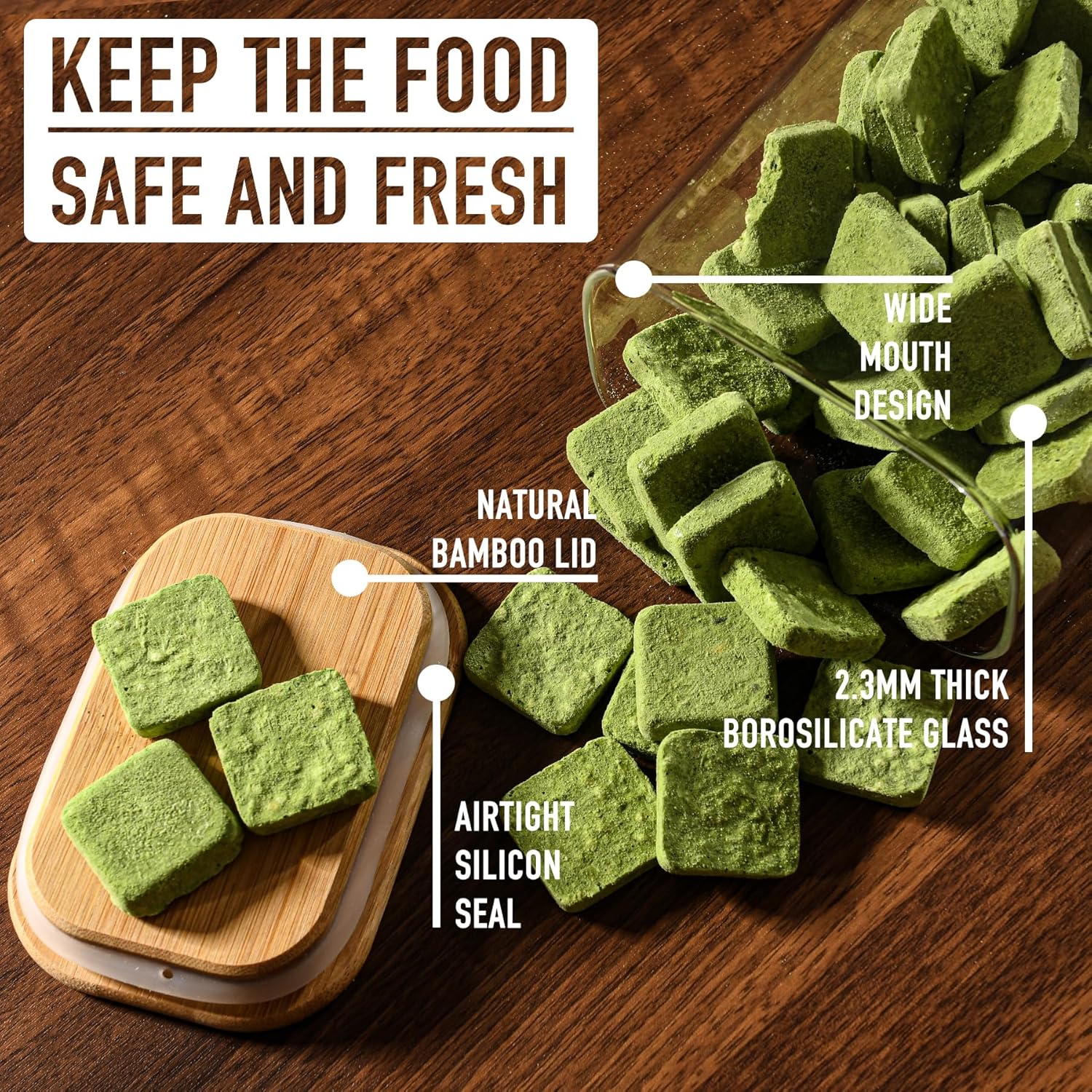37oz Rectangle Airtight Glass  - Food Storage Containers Glass บทวิจารณ์และราคา
