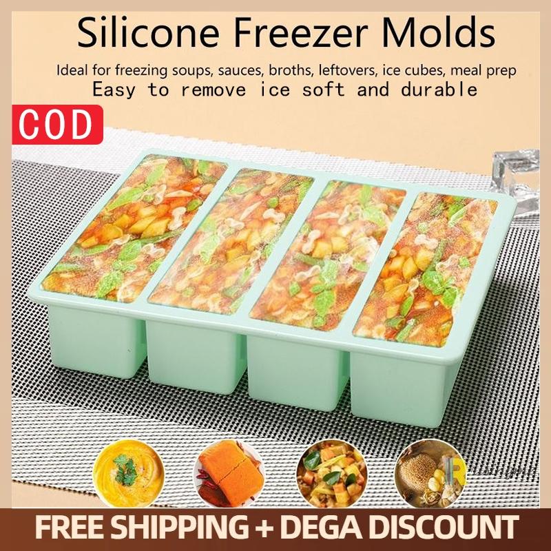 Extra Large Silicone Food Tray - Food Storage Box Large บทวิจารณ์และราคา