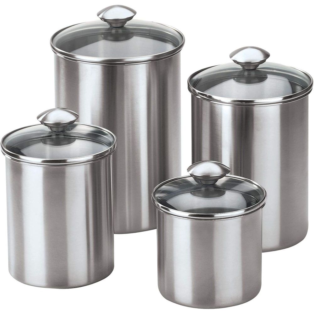 4-Piece Stainless Steel Food S - Food Storage Containers Glass บทวิจารณ์และราคา