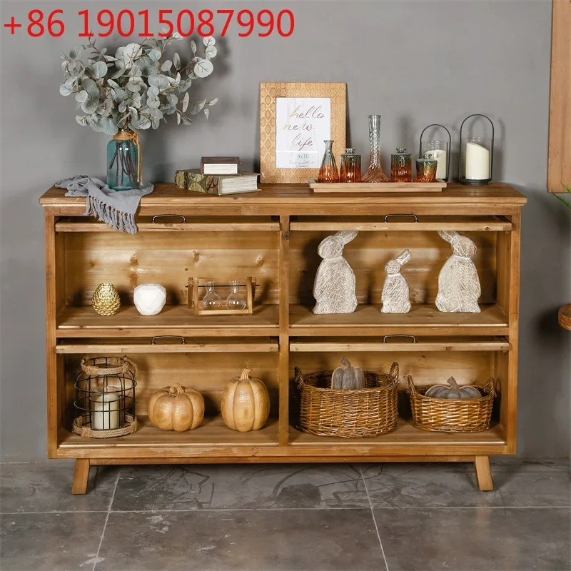Solid wood double-layer and th - Food Storage Locker บทวิจารณ์และราคา