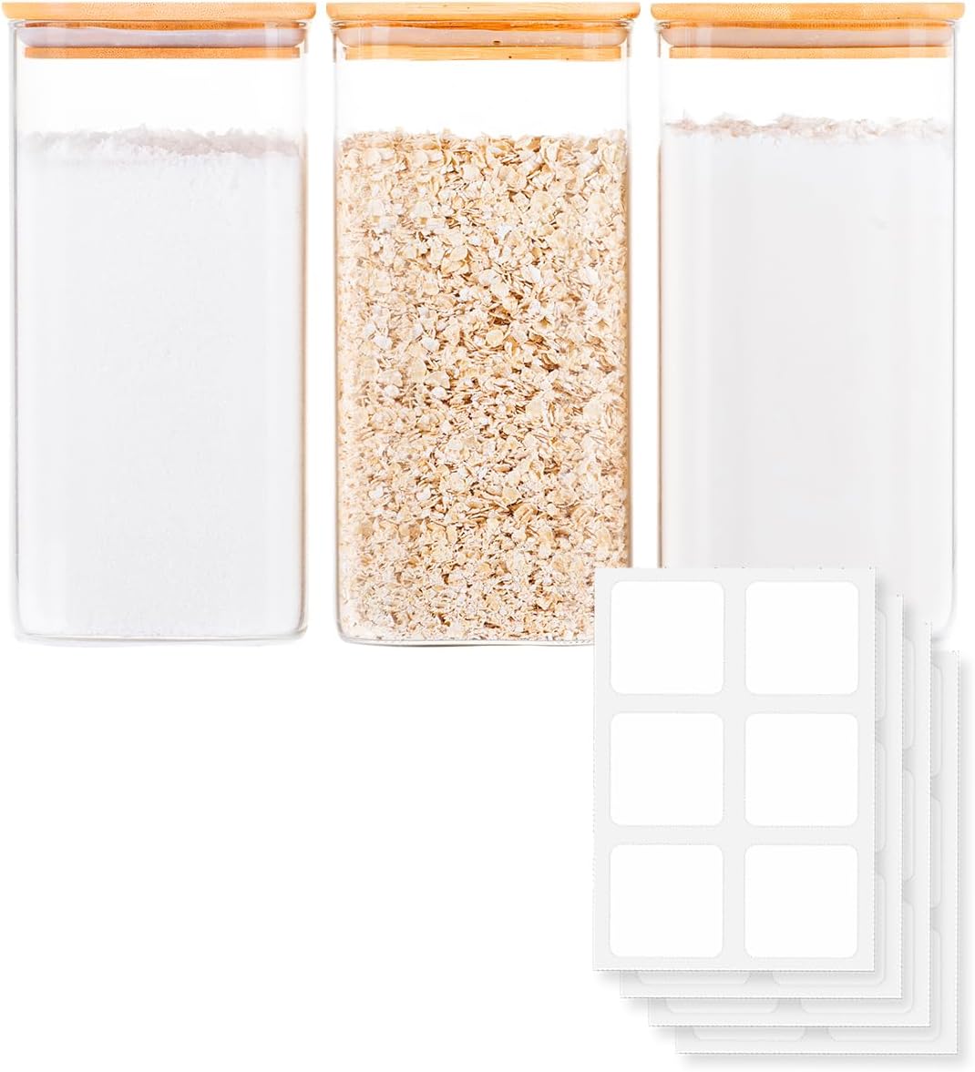 Glass Food Storage Jars with A - Food Storage Containers Glass บทวิจารณ์และราคา
