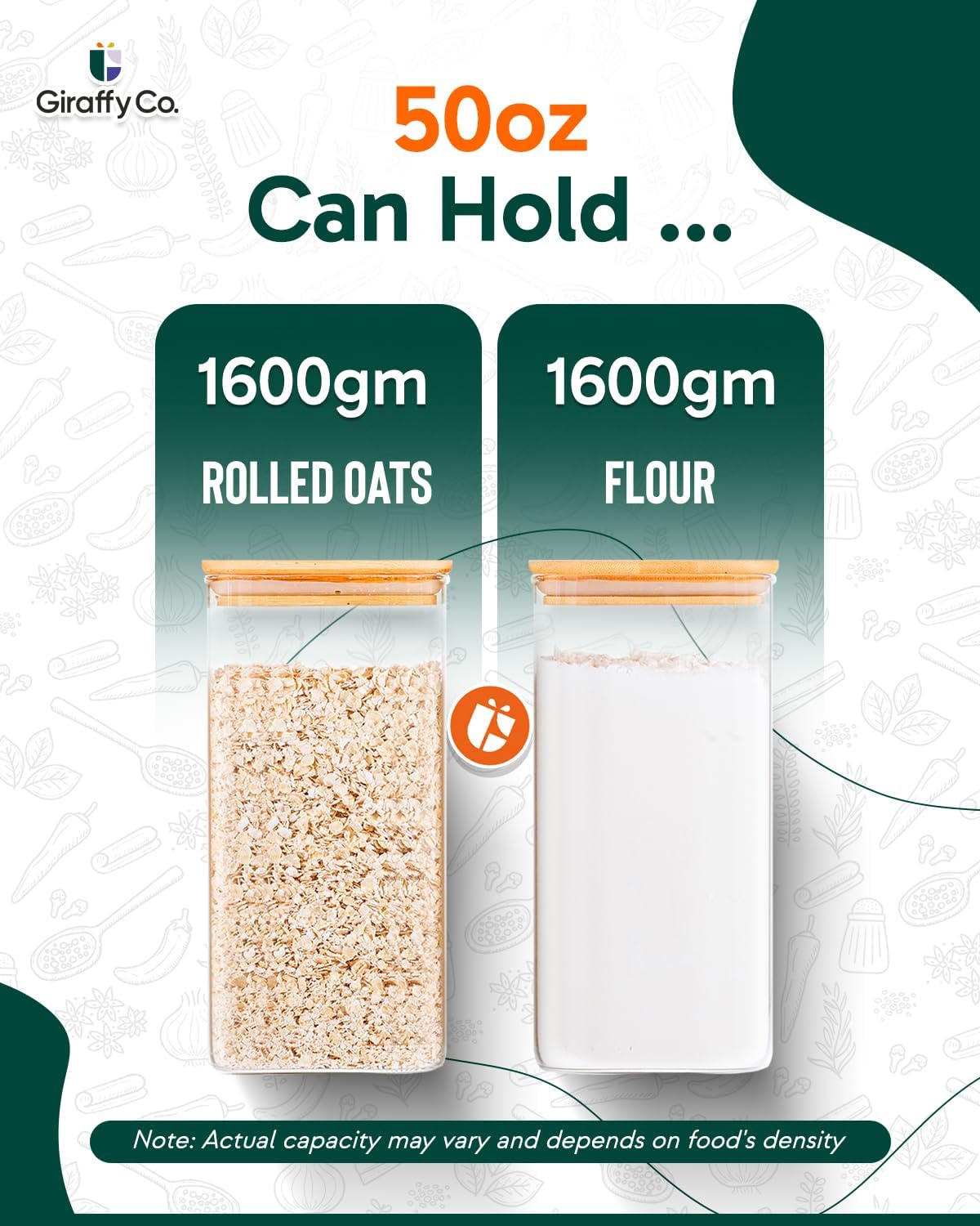 Glass Food Storage Jars with A - Food Storage Containers Glass บทวิจารณ์และราคา